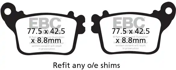 EBC - FA436HH - Brake Pads - HH Sintered Sportbike Bestel Nu
