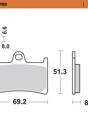 MOTO MASTER - 401403 - Brake Pads - Sinter Nieuw Model