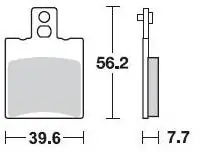 Ambachtelijk BRAKING - 778 SM1 - Brake Pads - Semi-Metallisch