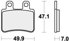 Korting SBS - 773HF - Brake Pads - Organic - Street
