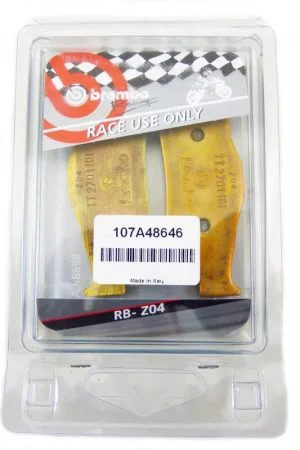 BREMBO - Z04 BRAKE PADS SINTER RACING - Brake Pads - ROAD RACING, M467-Z04 - SHAPE V Betrouwbaar