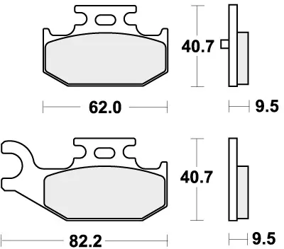 SBS - 816SI BRAKE PADS SINTER - Brake Pads - OFF ROAD Ambachtelijk