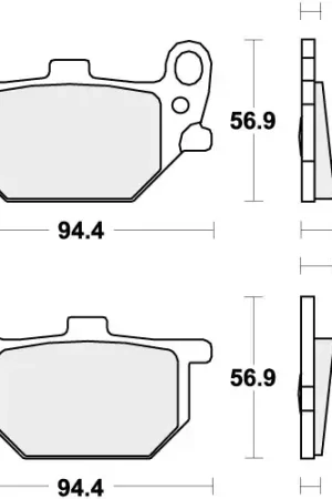 Garantie Inbegrepen SBS - 545HF BRAKE PADS ORGANIC - Brake Pads - STREET