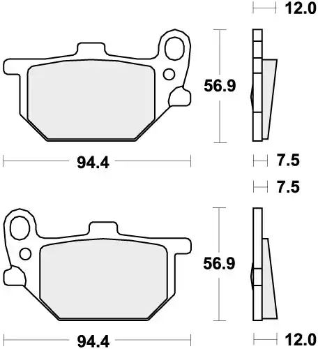 SBS - 528HF BRAKE PADS ORGANIC - Brake Pads - STREET Alleen Vandaag