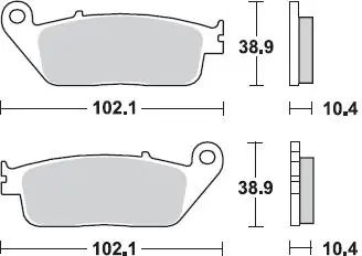 Exclusief BRAKING - 748 CM56 - Brake Pads - Sintered