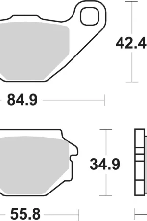 Meest Verkocht SBS - 113HF - Brake Pads - Organic - STREET