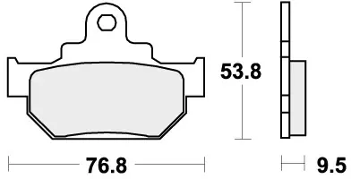 SBS - 582HF - Brake Pads - Organic voor Suzuki Dr 600 Exclusieve Aanbieding