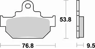 Hoge Kwaliteit BRAKING - 681 SM1 - Brake Pads - Semi-Metallisch