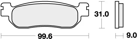 SBS - 728HF - Brake Pads - Organisch voor Yamaha Xg 250 Meest Verkocht