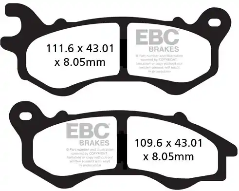 EBC - SFAC603 - Brake Pads - Carbon Scooter Dagaanbieding