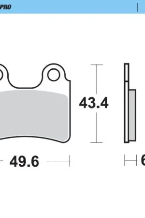Wereldwijde Verzending MOTO MASTER - 099112 - Brake Pads - Sinter Racing GP