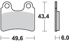 BRAKING - 831 SM1 - Brake Pads - Semi Metallic Modern