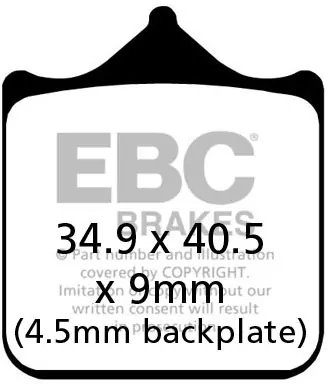EBC - FA604/4HH - Brake Pads - Sintered Sportbike Pads Garantie Inbegrepen