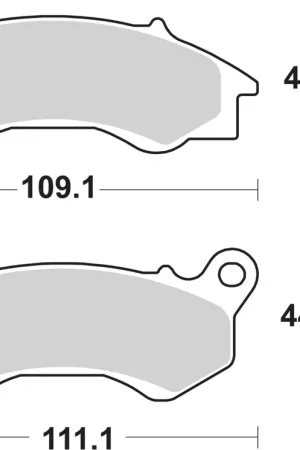 Luxe SBS - 205MS BRAKE PADS SINTER - Brake Pads - Geschikt voor Honda PCX