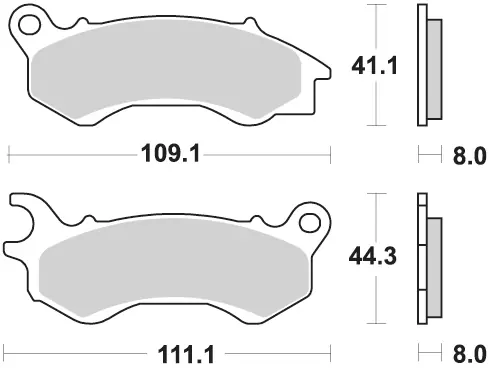 BRAKING - 954 SM1 - Brake Pads - Semi Metallic Express Levering