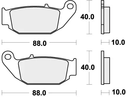 Geld-Terug-Garantie SBS - 915SI BRAKE PADS SINTER - Brake Pads - OFF ROAD