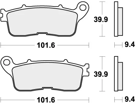 Garantie Inbegrepen SBS - 892LS BRAKE PADS SINTER - Brake Pads - STREET