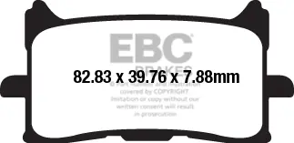 Nieuwe Collectie EBC - FA679HH - Brake Pads - Sintered Sportbike