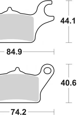 Nieuw SBS - 222CT BRAKE PADS ORGANIC - Brake Pads - Geschikt voor Yamaha Tricity