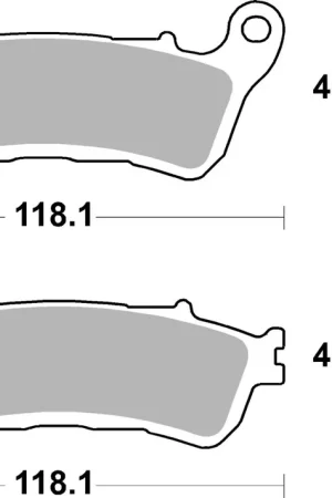SBS - 953LS BRAKE PADS SINTER - Brake Pads - STREET Koopje