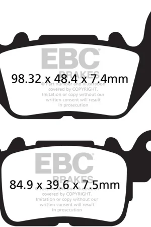 Koop Vandaag EBC - SFAC694 - Brake Pads - Carbon