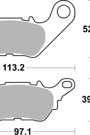 Betrouwbaar SBS - 932HF BRAKE PADS ORGANIC - Brake Pads - STREET