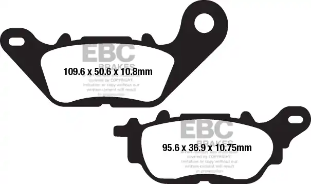 Beperkte Voorraad EBC - FA662 - Brake Pads - Organisch