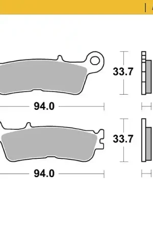 Rechtstreeks Van De Fabrikant MOTO MASTER - 099822 - Brake Pads - Sinter Nitro Sport Off Road