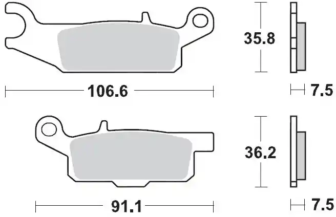 Koop Online MOTO MASTER - 095911 - Brake Pads - Off Road Racing