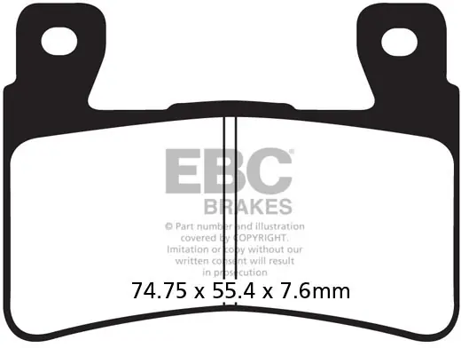 Ambachtelijk EBC - GPFAX296HH - Brake Pads - RACE USE ONLY