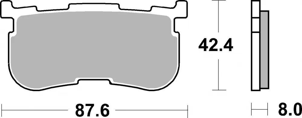 SBS - 923H.LS BRAKE PADS SINTER - Brake Pads - STREET Merkproduct