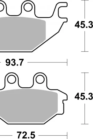 Gratis Verzending SBS - 930H.CT - Brake Pads - Organic