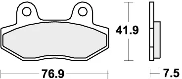 Dagaanbieding SBS - 814HF - Brake Pads - Organic