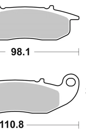 SBS - 228HF - Brake Pads - Organic - STREET Rechtstreeks Van De Fabrikant