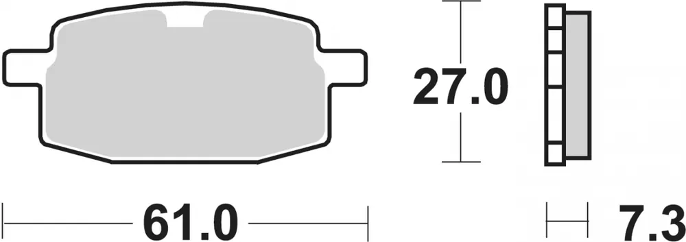 SBS - 111HF BRAKE PADS ORGANIC - Brake Pads - STREET Plaats Bestelling