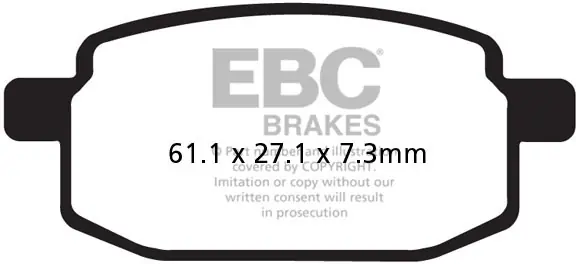 Dagaanbieding EBC - SFA169 - Brake Pads - Organisch