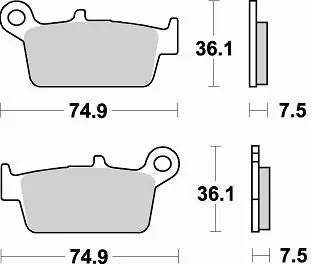 BRAKING - 755 SM1 - Brake Pads - Semi-Metallisch Bestel Nu