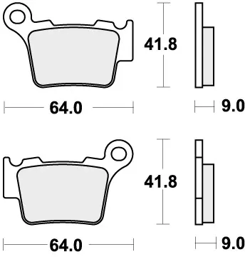 SBS - 791HF - Brake Pads - ORGANIC STREET Premium