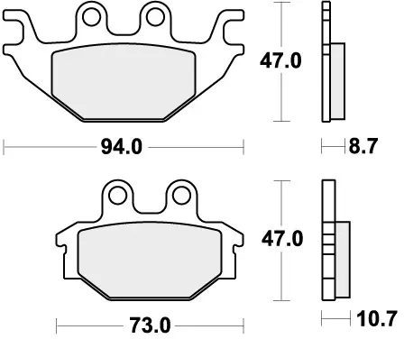 Gratis Verzending SBS - 810RSI BRAKE PADS SINTER RACING - Brake Pads - Off Road Racing