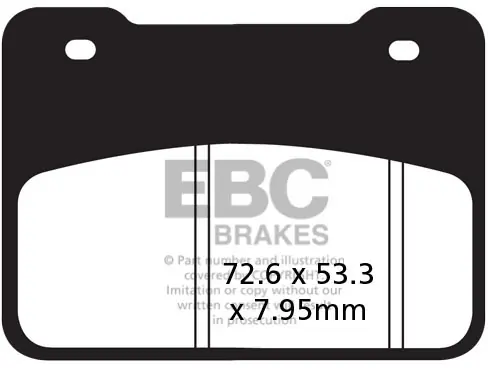 Origineel EBC - SFA627HH - Brake Pads - Sintered Scooter Remblokken