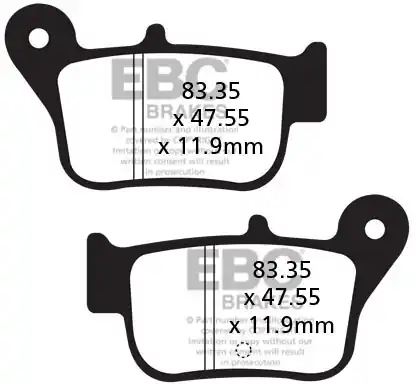 EBC - SFA628 - Brake Pads - Organisch Hoge Kwaliteit