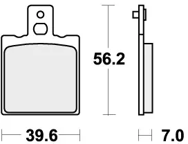 Betrouwbaar SBS - 519SI - Brake Pads - Off Road