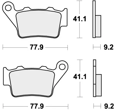 SBS - 675RSI BRAKE PADS SINTER RACING - Brake Pads - Off Road Racing Tijdelijk Beschikbaar