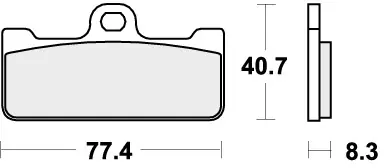 Op = Op SBS - 695RS BRAKE PADS SINTER SPORT - Brake Pads - STREET