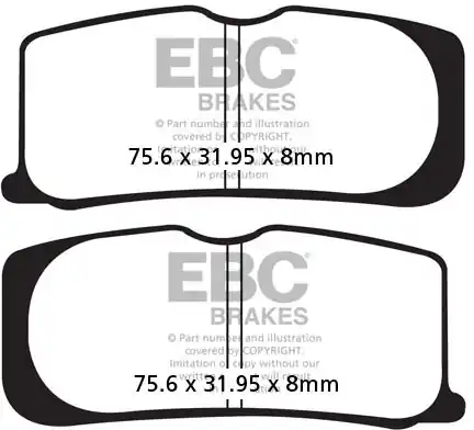 Lage Prijs EBC - FA 474V - Brake Pads - Semi-Sintered