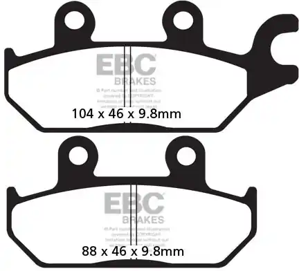 EBC - FA642R - Brake Pads - Sintered R Modern