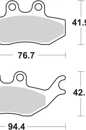 In De Mode SBS - 173HF BRAKE PADS ORGANIC - Brake Pads - STREET