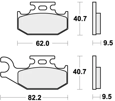 Gratis Retour SBS - 767SI - Brake Pads - Off Road