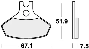 SBS - 907SI BRAKE PADS SINTER - Brake Pads - OFF ROAD Merkproduct