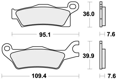Budget SBS - 911SI BRAKE PADS SINTER - Brake Pads - Off Road
